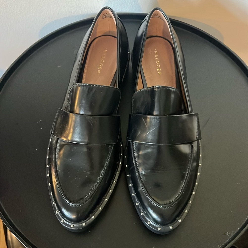 HALOGEN 7.5 oxfords faux leather